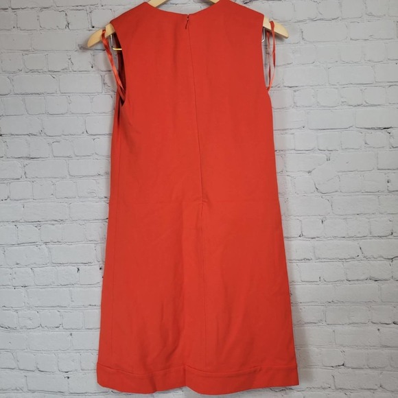Diane Von Furstenberg Kadijah Keyhole Orange Shift Dress Size 2 - Picture 3 of 15